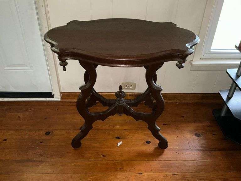 Antique lamp table image