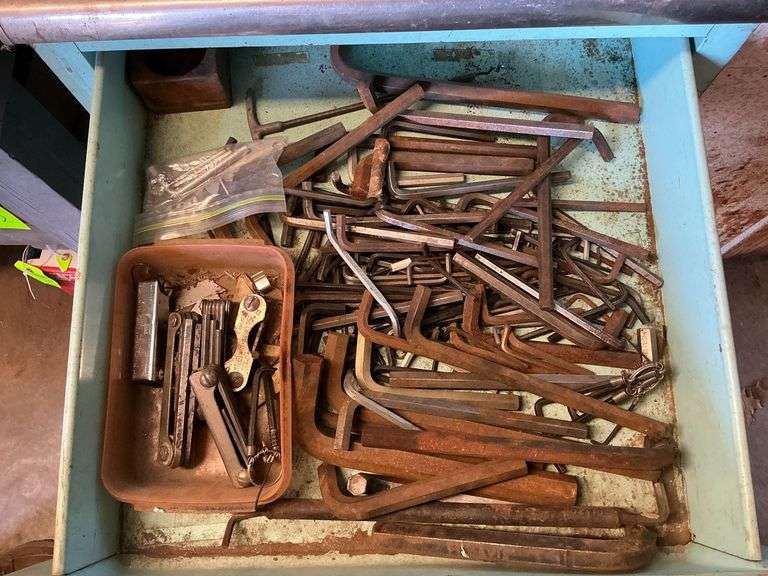 Assortment of allen wrenches image
