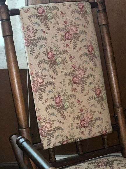 Antique platform rocker on casters