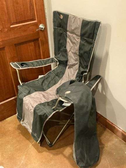 Bass Pro Shop bag chair with foot rest image
