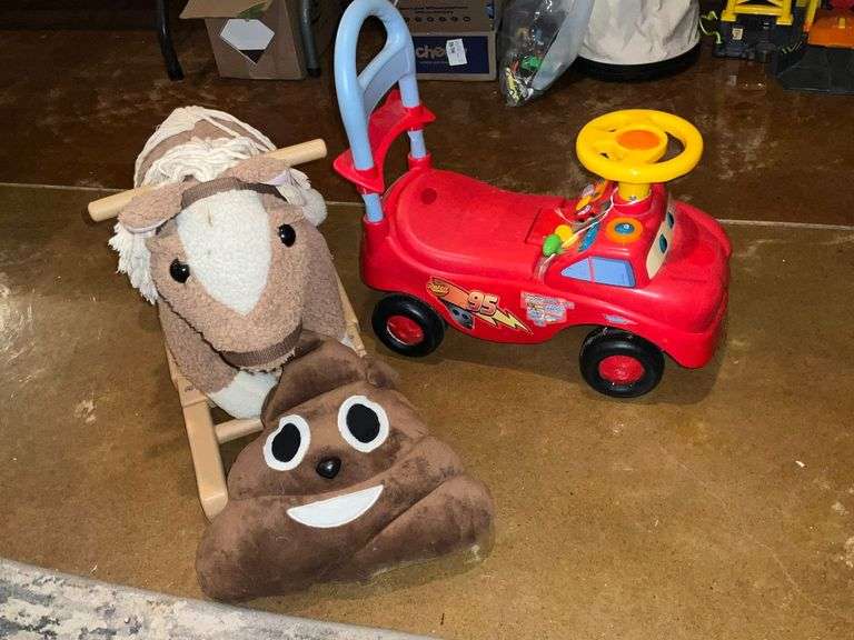 Plush rocking horse image