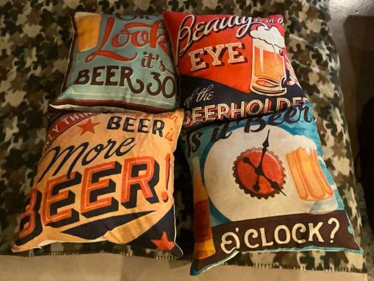 4 bar themed throw pillows image