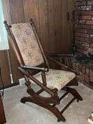 Antique platform rocker on casters