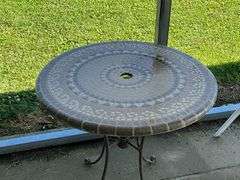 Patio table, 30" W