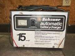 Blue Point battery charger, Schauer automatic battery charger