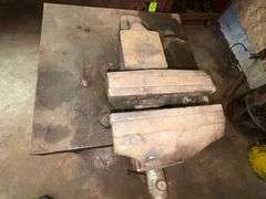 Babco 8" bench vise on home made steel stand