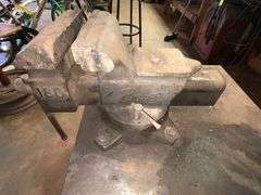 Babco 8" bench vise on home made steel stand