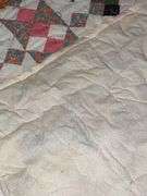 Jacob's ladder quilt, hand tied