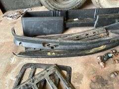 Assortment of truck parts, ball hitches