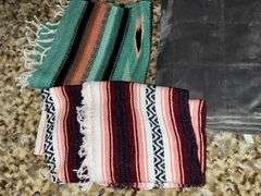 Pair of southwestern blankets