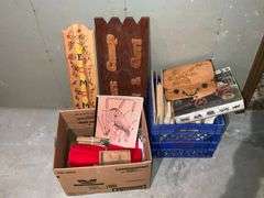 Woodburning tools, books, etc.