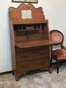 Antique drop front desk