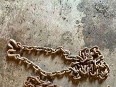 3/8" chain 8' L, hooks on both ends