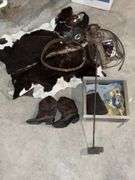Branding iron, kid's cowboy boots