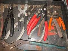 Pliers, channel lock, snap ring, tin snips, etc.