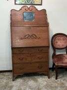 Antique drop front desk