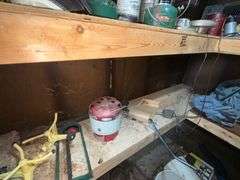 Contents of room, Coleman lanterns