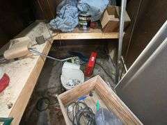 Contents of room, Coleman lanterns