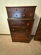 Antique six-drawer chest of drawers