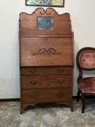 Antique drop front desk