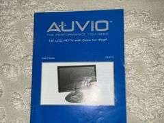 Auvio 19" flatscreen TV with dock for iPod, Radio Shack antenna, Roku