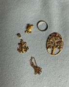 10K gold pendants and ring