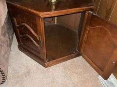 Pair of end tables with storage