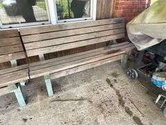 Two-piece folding picnic table