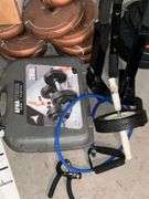 Stepper machine, weights, hand grippers