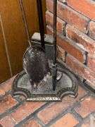 Cast iron fire place tools