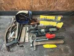 Pry bars, hammers, chisels, allen wrenches, etc.