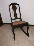 Wooden sewing rocker