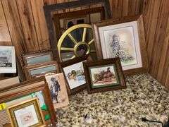 Hanging photo jewelry box, frames, mirror