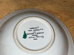 Farberware White Christmas dishes