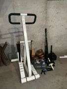 Stepper machine, weights, hand grippers