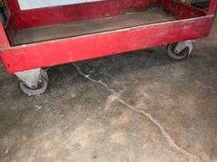 Craftsman roll around metal shop cart with damage