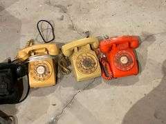 Vintage rotary telephones