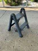 Plastic folding step stool