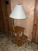 Floor lamp with table