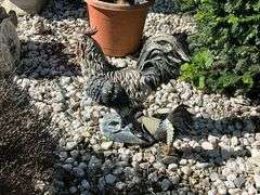 Concrete rooster, 20" T