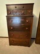 Antique six-drawer chest of drawers