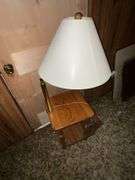Floor lamp with table