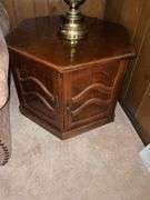 Pair of end tables with storage