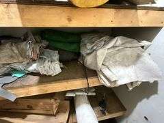 Gauges, box fans, tractor lights, barrel half full of car wash soap, etc.