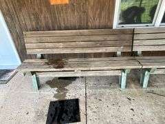 Two-piece folding picnic table