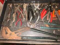 Pliers, channel lock, snap ring, tin snips, etc.