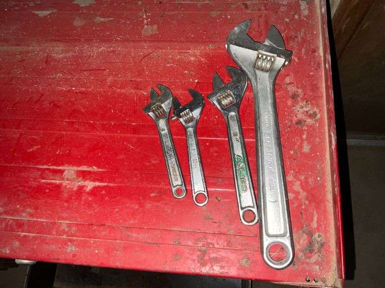Crescent and other brand adjustable wrenches up to 10" image