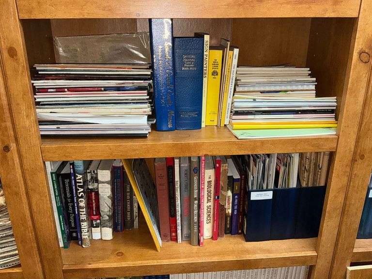 Assorted books, 2 shelves image