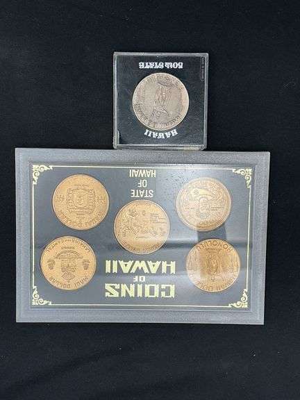 Coins of Hawaii in plastic cases image