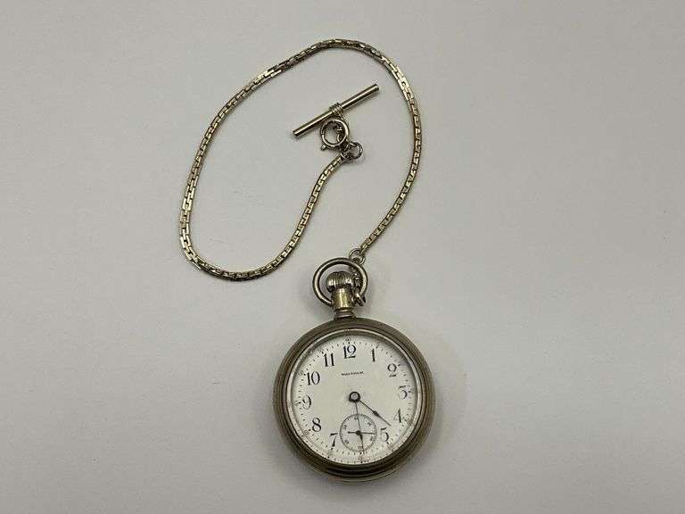 Waltham 15 jewel No. 10670163 pocket watch, open face image
